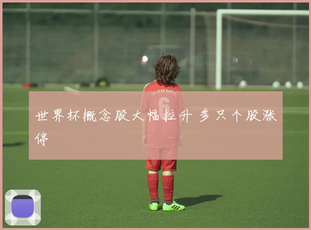 世界杯概念股大幅拉升 多只个股涨停